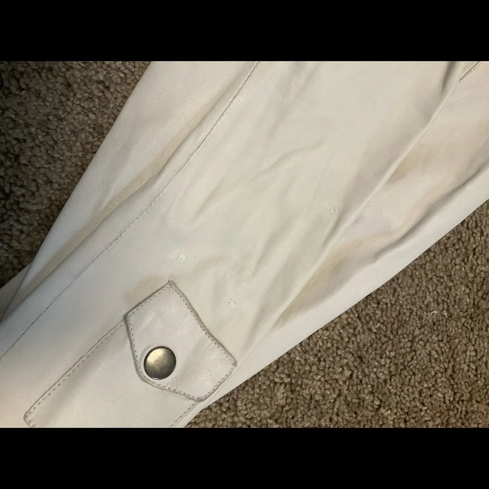 Jakett NYC Josey leather moto jacket in ecru - Picture 9 of 10